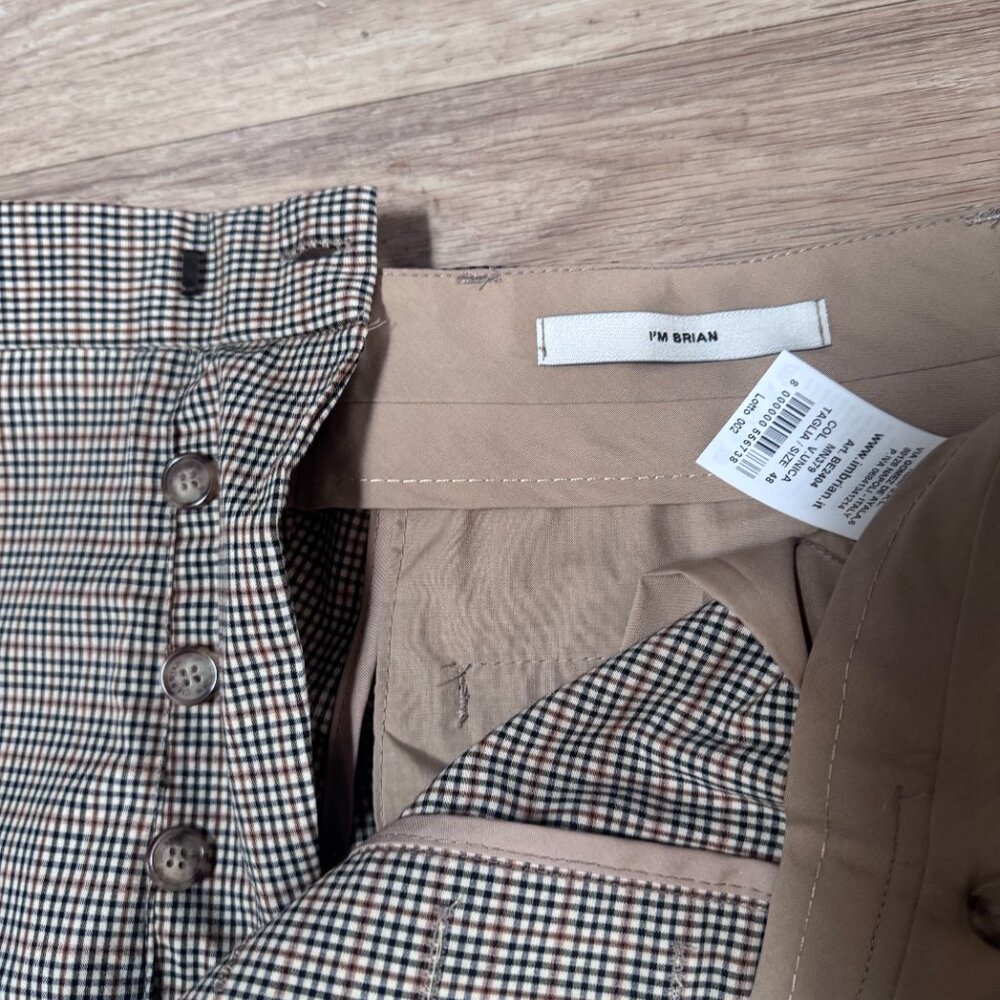 I'M BRIAN Plaid Bermuda Shorts - Picture 4 of 8